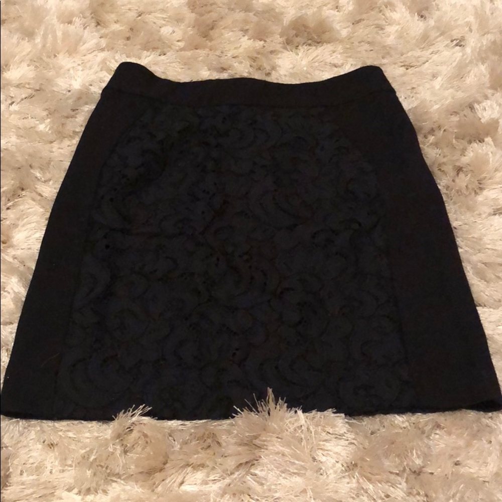 Loft black skirt